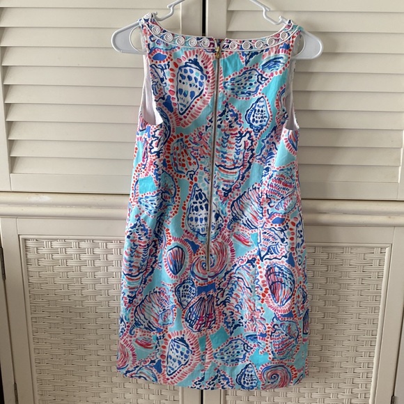 Lilly Pulitzer Dress size 2 seashell beach dress red pink blue white - Picture 6 of 9